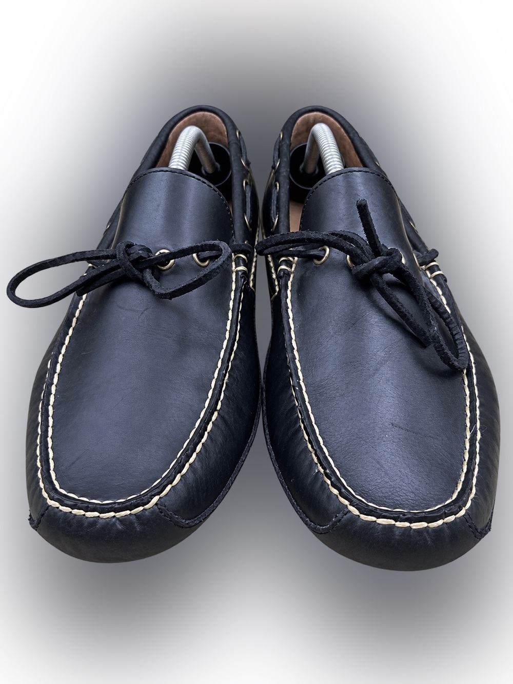 Polo Ralph Lauren Roland II Driving Loafers Shoes Black Leather Mens Size 11 D